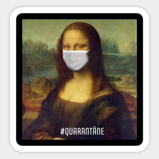 Monalisa-covid-19 Quarantine Sticker